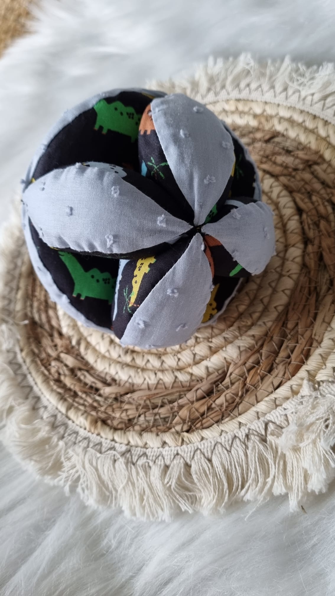 Balle de Préhension Motif Dinosaure